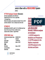 Off-Flavour Compounds in Beer With A System: HSS/GC/MSD HSS/GC/MSD