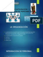 Exposicion de Proceso de Integracion y Organizacion de Personas