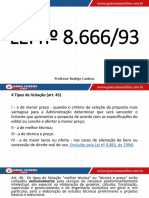 Tipos de Licitação Lei 8666