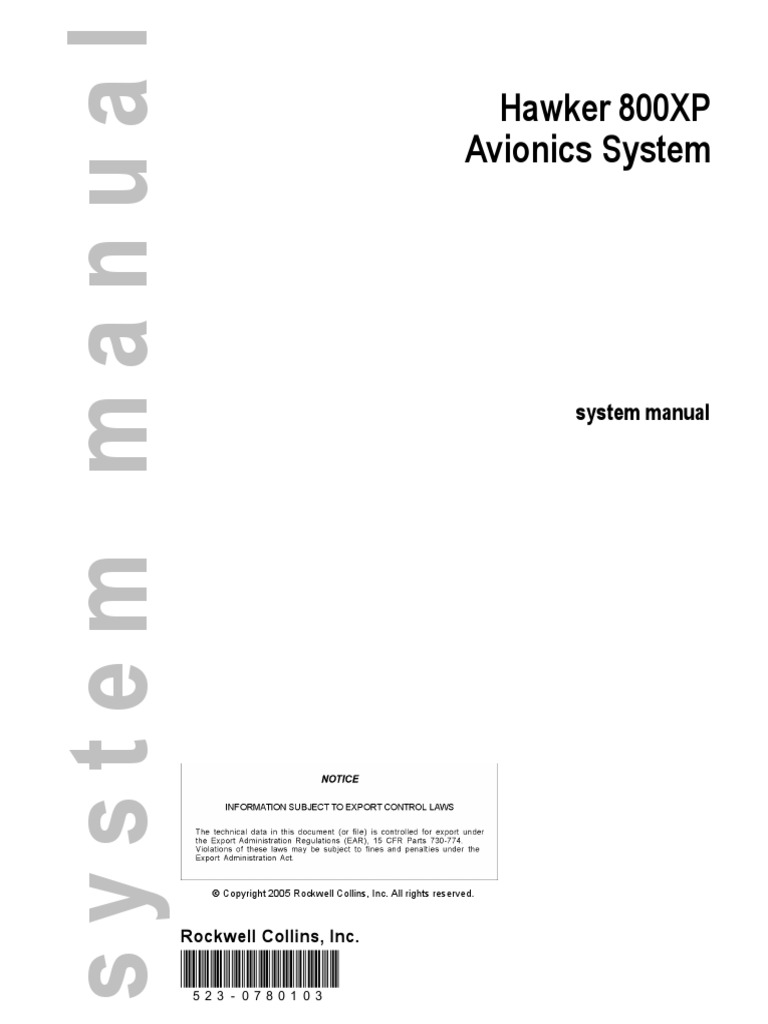 Avionics System Hawker 800XP PDF Electrostatic Discharge