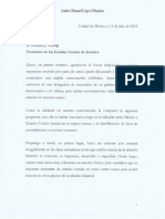 Carta de AMLO A Trump (Documento)