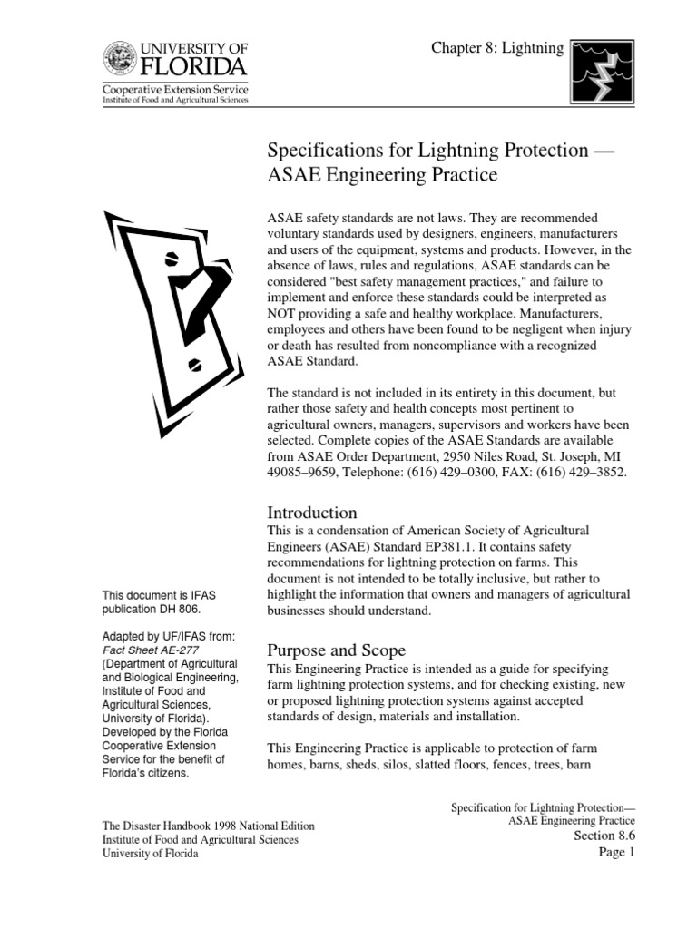 Lightning Protection Specifications for Farms | PDF | Technology ...