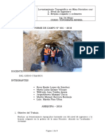 Informe Levantamiento Topografico Brujula Colgante Hornitos