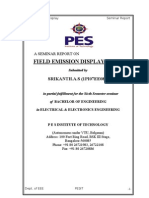 Field Emission Display (Feds) : SRIKANTH.A.S (1PI07EE080)