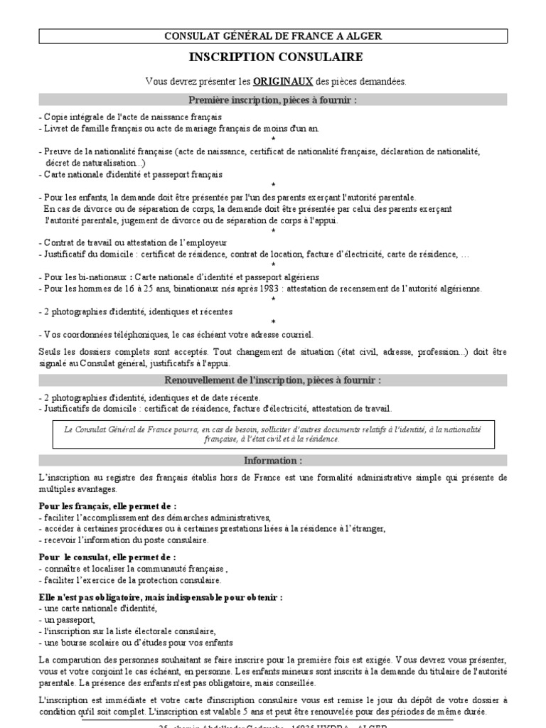 Pièces à Fournir Pour Naturalisation Française Par Mariage Pdf Fiche CC | PDF | Certificat de naissance | Consul