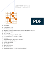 Actividad Grado 6 Matemáticas 