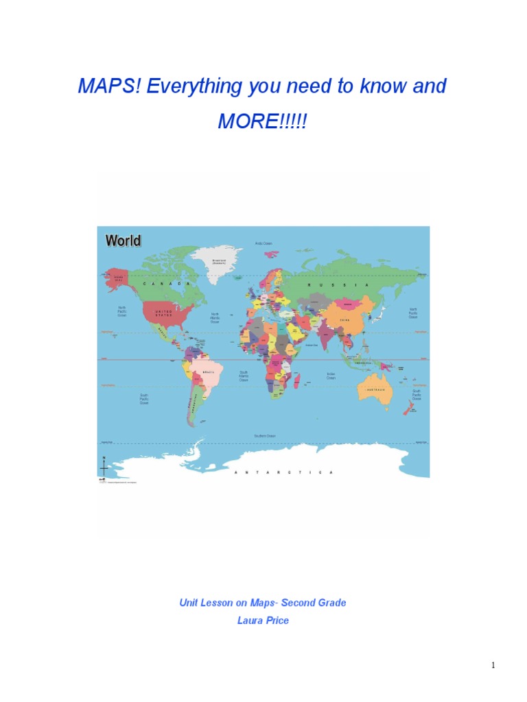 MAPS! Everything You Need To Know and MORE!!!!! Unit Lesson On Maps