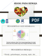 Gizi Seimbang Pada Remaja