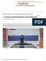 An Extremely Boring Video. Do Not Watch It. - Craig Murray