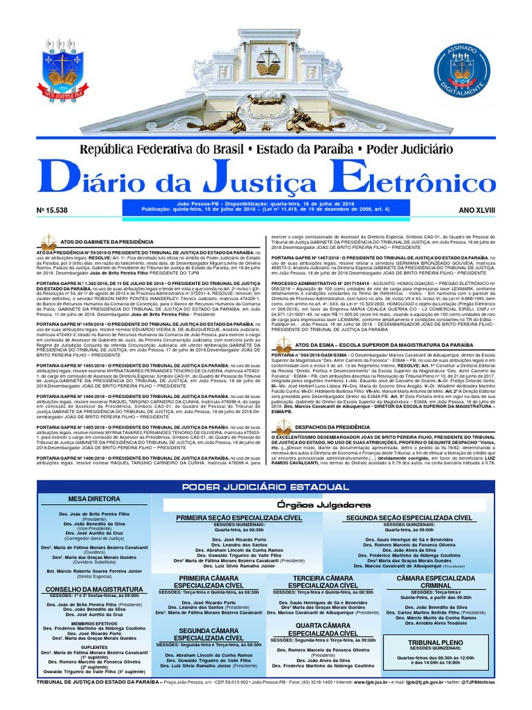 tj-go diário da justiça eletrônico - edição 867 - seção ii
