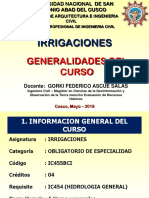 IRRIGACIONES. Contenido