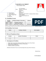 Daftar Riwayat Hidup