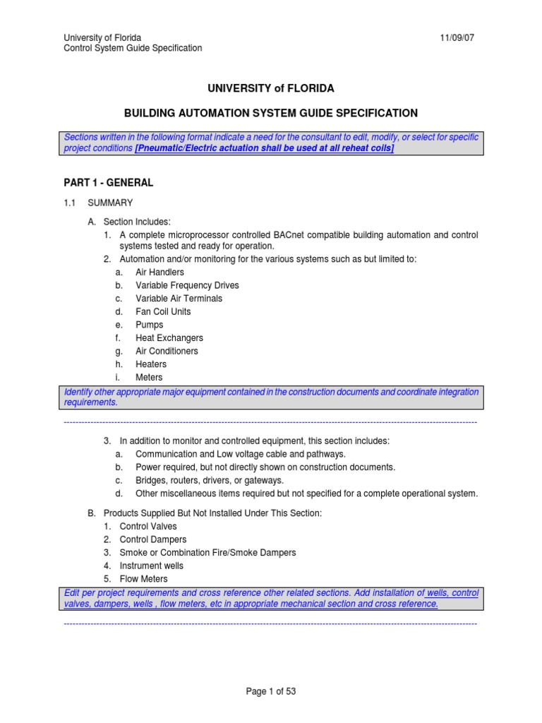 Control Systems Guide | PDF | Building Automation | Computer Network