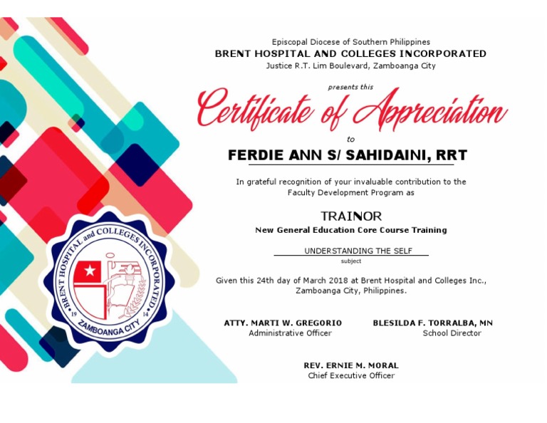 Faculty Development Recognition Certificate | PDF | Social Science ...