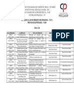 Modelo Quadro Docente Geral - 2015 2º Semestre