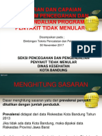 Sasaran dan Capaian P2PTM Kota Bandung