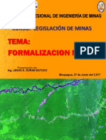 Clase 11 - Formalización Minera