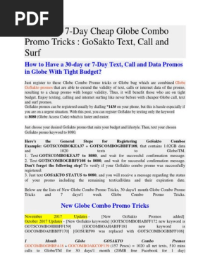 Globe Promos