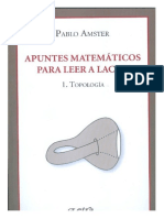 Apuntes Matemáticos para Leer A Lacan .Topología - Pablo Amster