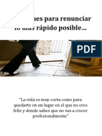 Razones para Renunciar