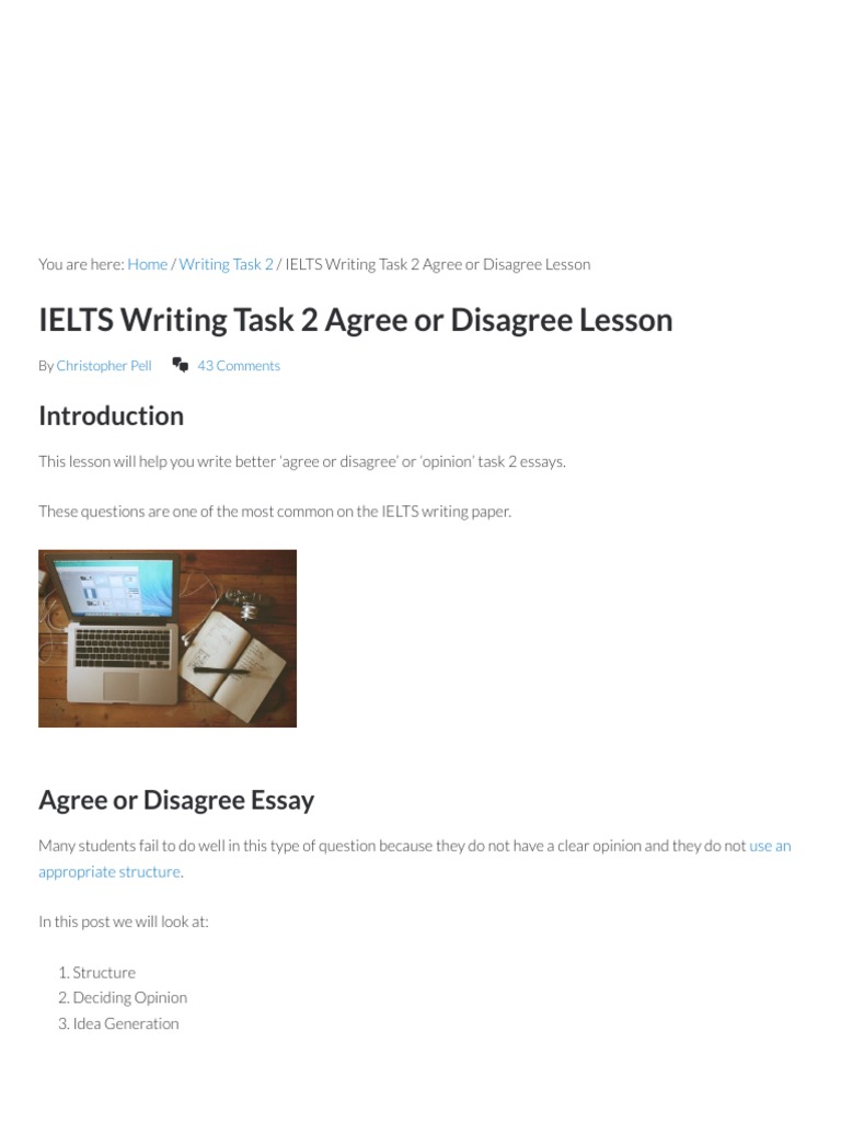 IELTS Writing Task 2 Agree or Disagree Lesson PDF Tobacco Smoking Addiction