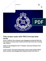 Polis Rampas Syabu Lebih RM7j Di Tempat Letak Kereta - Nasional - Berita Harian