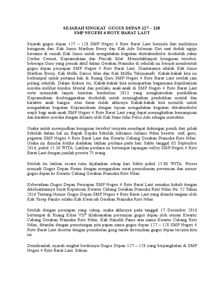 Contoh Surat Dinas Gerakan Pramuka Simak Gambar Berikut