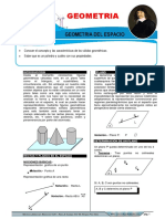 Geometría del espacio: sólidos geométricos y poliedros