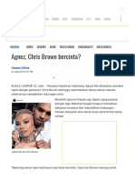 Agnez, Chris Brown Bercinta - Hiburan - Utusan Online