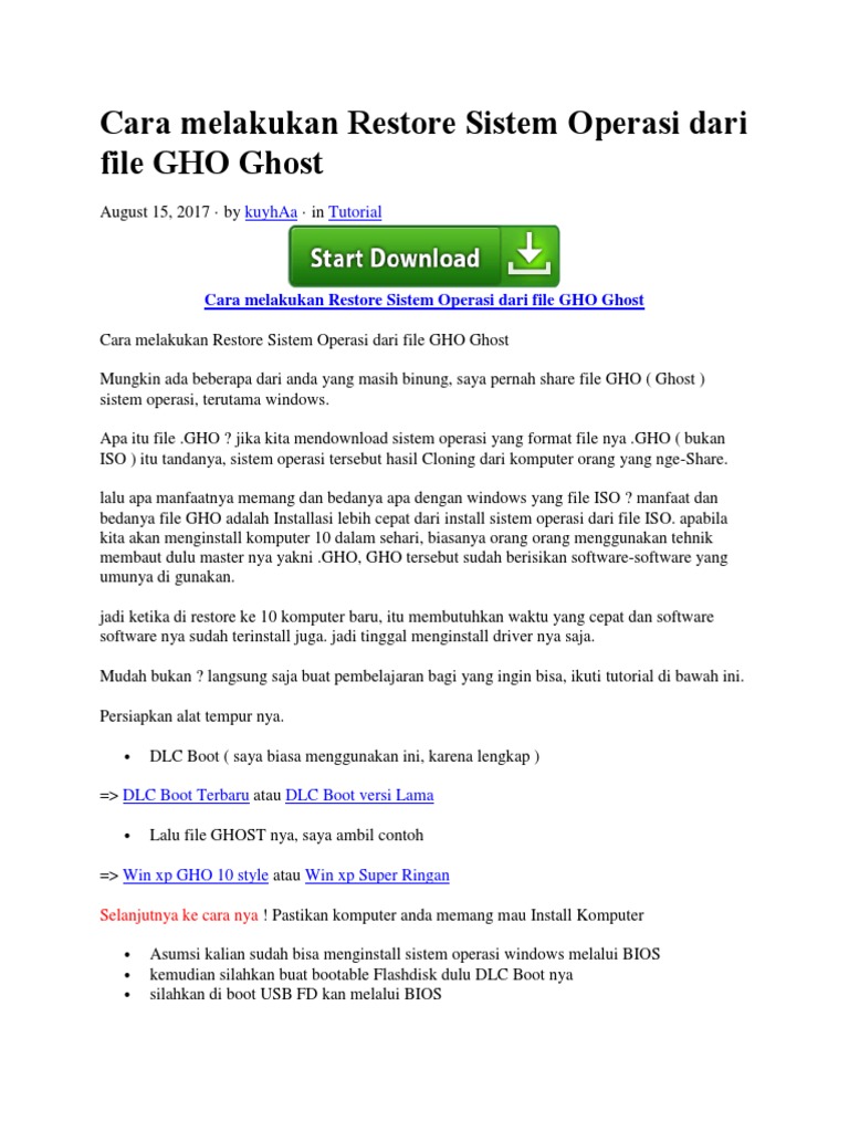 Cara backup program yang sudah terinstall di windows xp 2017