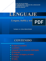 Diferencias de Lenguaje, Lengua