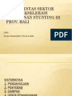 Peran Lintas Sektor Dalam Akselerasi Penurunan Stunting Di Bali