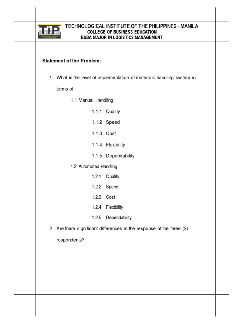Logistics Management Implementation Study | PDF | Technology & Engineering