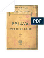 Metodo de Solfeo Eslava