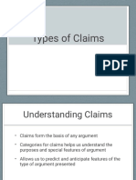 Types of Claims