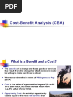 Cost-Benefit Analysis (CBA)