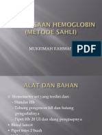 PEMERIKSAAN HEMOGLOBIN (METODE SAHLI).pptx