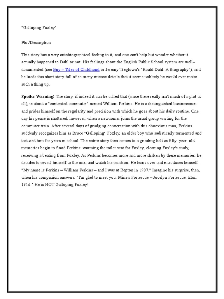 Galloping foxley review Galloping foxley review