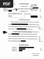 Carter Page FISA Application