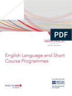 English Language and Short Course Programmes: Applied Linguistics