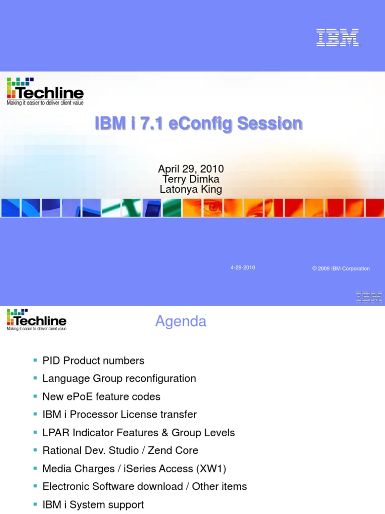 EConfig IBM I 7.1 BP Training V5 PDF Ibm System I Computer