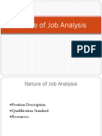 Nature of Job Analysis