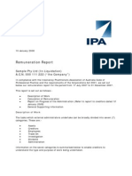 Remuneration Report: Sample Pty LTD (In Liquidation) A.C.N. 000 111 222 ("The Company")