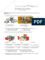First Periodic Test in Science 5
