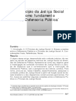 O Princípio Da Justiça Social Como Fundamento Da Defensoria Pública