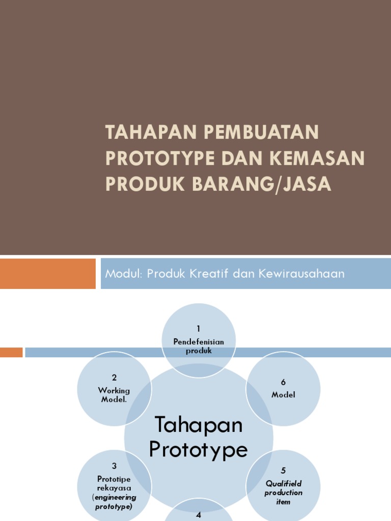 Materi 4 Tahapan Pembuatan Prototype Dan Kemasan Produk Barang Pdf