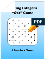 Adding Integers Dot Game