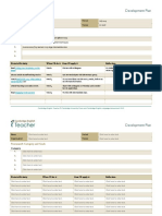 CPD Teacher Development Plan For Teachers