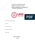 "Año Del Diálogo y La Reconciliación Nacional" Universidad Nacional Del Santa Escuela Académica Profesional de Ingeniería de Sistemas E Informática