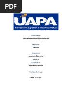 Tarea IV de Psicologia Educativa i